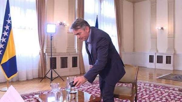 Komšić prekinuo intervju, jer je novinar Tanjuga negirao genocid